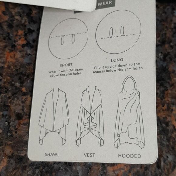 The Look By M. Shawl Vest...ONE Size...New... - Picture 5 of 7